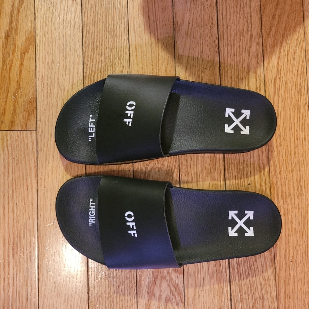 Off White Pool Slides